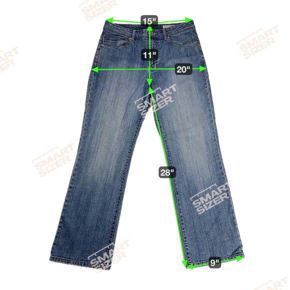 Chico's Platinum Marquis Jean High Rise Fade Wash Stretch Size 10S (Chico's 1.5) - Picture 5 of 11